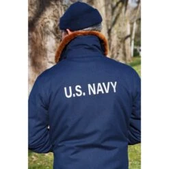 DECK JACKET N1 US NAVY BLEU -Fournitures Militaires deck jacket n1 us navy bleu 7