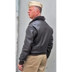 BLOUSON CUIR FLIGHT JACKET TYPE G1 -Fournitures Militaires flight jacket type g1 replique exacte de son aieul 2