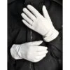 GANTS CUIR BLANC