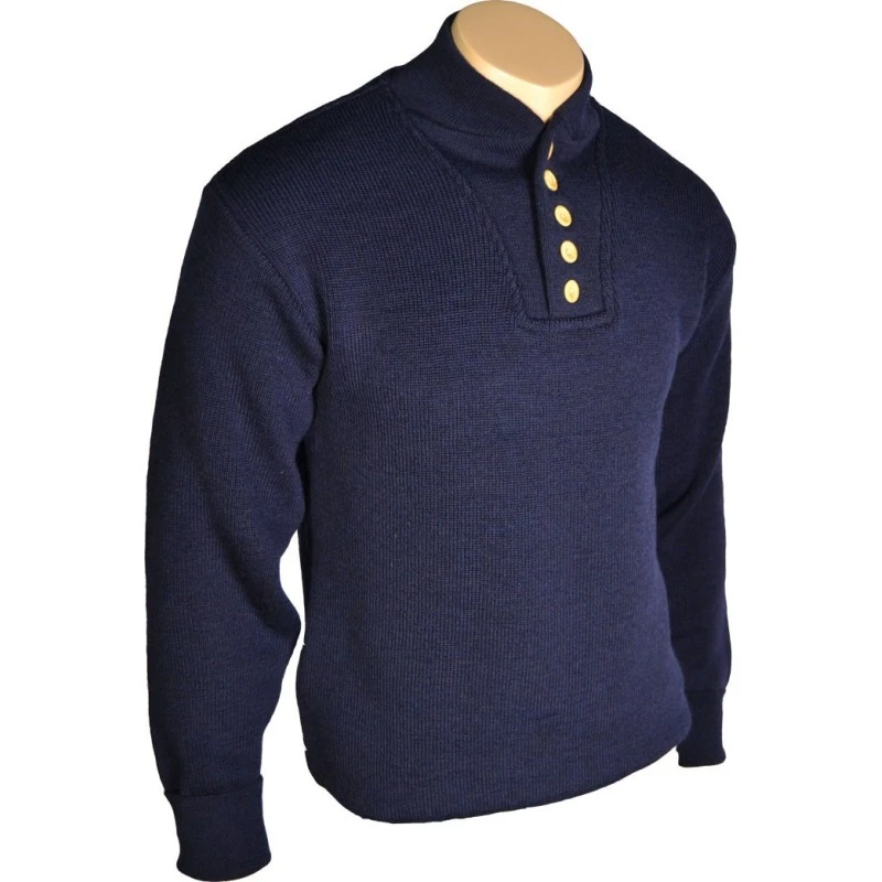 PULL HIGHNECK 5 BOUTONS 2 PULL HIGHNECK 5 BOUTONS – Image 2