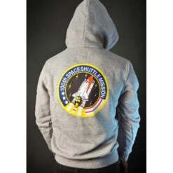 SWEAT SHIRT NASA SPACE SHUTTLE HOODY GRIS -Fournitures Militaires sweat shirt nasa space shuttle hoody gris 2