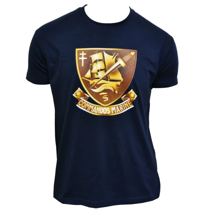 TEE SHIRT COMMANDO MARINE BLEU 1 TEE SHIRT COMMANDO MARINE BLEU