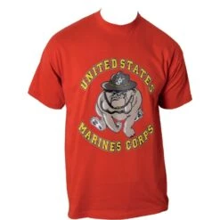 TEE SHIRT UNITED STADE (DOG)ROUGE